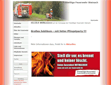 Tablet Screenshot of ffw-steinach.de